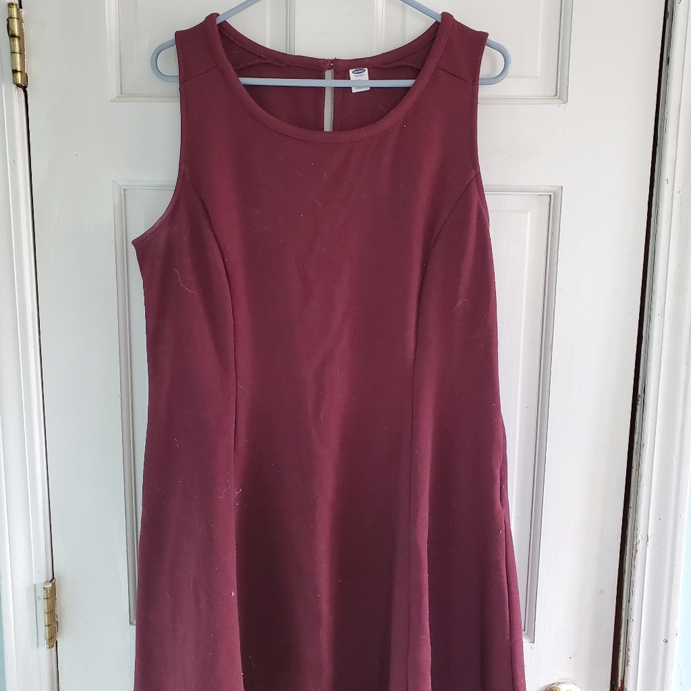 Old navy xl maroon dress